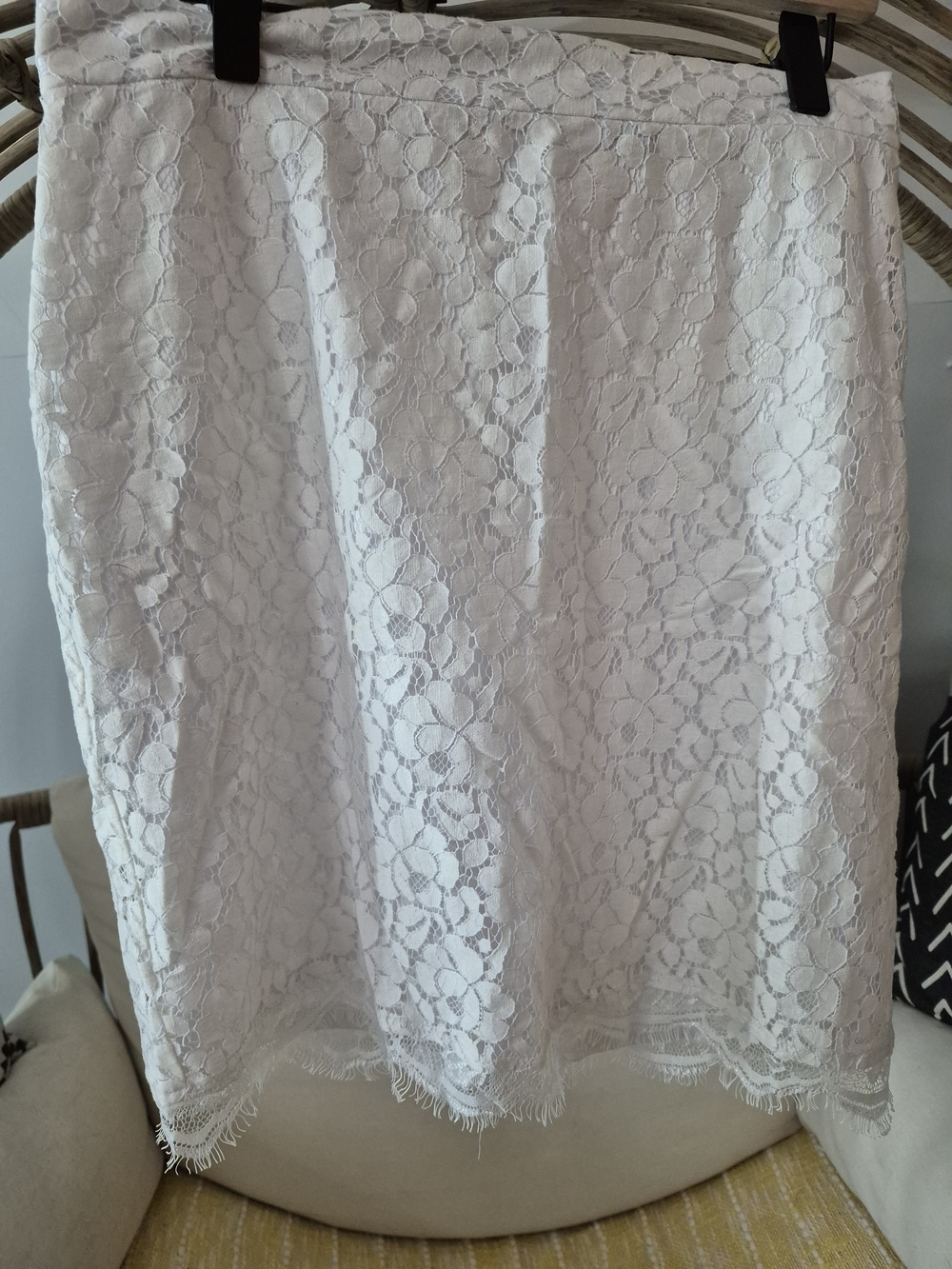 Jacob White Lace Mini Skirt - Picture 2 of 8
